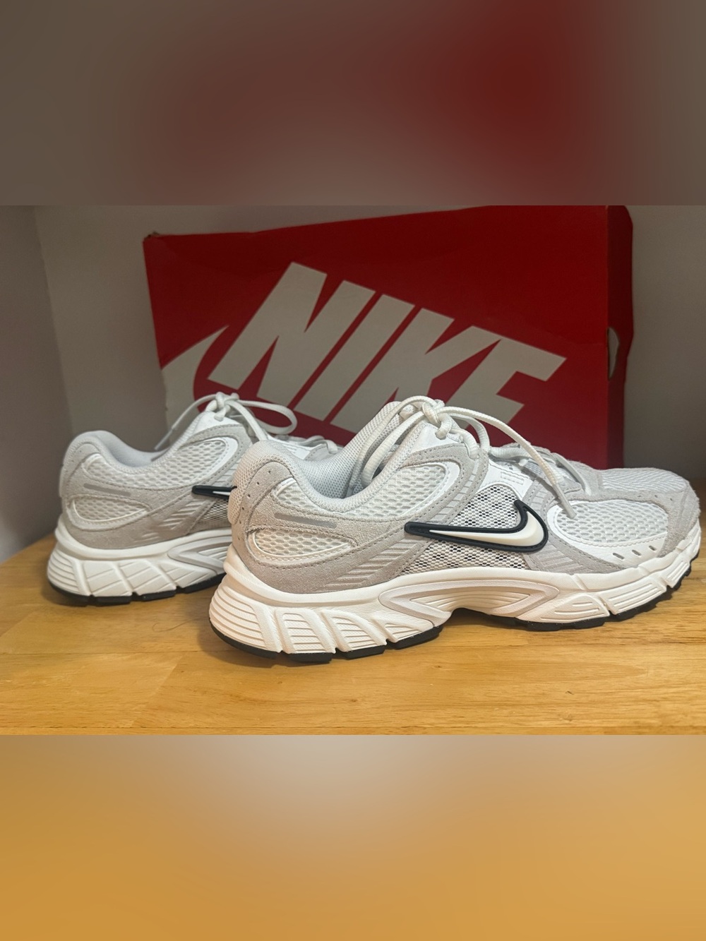 Nike Women’s White and Black Mesh Training Sneakers